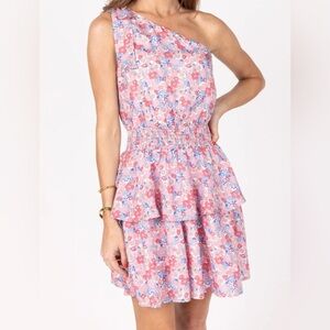Avara Floral‎ One-Shoulder Dress NWOT